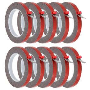 PATIKIL Double Sided Adhesive Tape, 10 Pack 0.5 Inch x 16FT Waterproof Mounting Foam Tape Heavy Strong Adhesive Foam Tape for Car Outdoor Home
