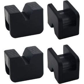 Jack Pad Adapter for Jack Stand Almost Universal Rubber Slotted Frame Rail Pinch welds Protector(Jack Stand Pads 4pack)