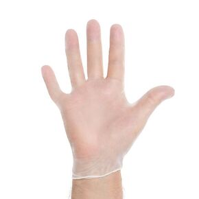 HALYARD Synthetic Plus Vinyl Exam Gloves, Powder-Free, 7.9 mil, 9.5", White, Large, 50033 (Box of 100)