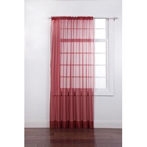 Elegance Voile 84" Cranberry Panels