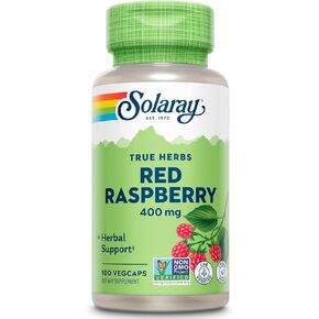 SOLARAY Red Raspberry Leaves Capsules, 400 mg | 100 Count