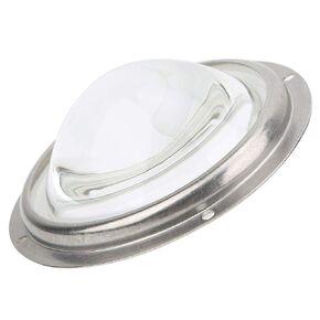 Condenser Lens LED Lens Optical Glass Aspheric Design 100mm/3.94in Beam Angle 60° Aspheric Waterproof Rubber Flat Convex Lens with Fixed Bracket for 20-200W LED