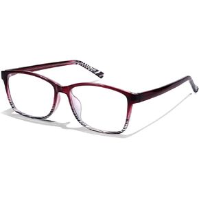 Natural Crystal Stones Lenses Reading Glasses with Clear Real Glass Lenses Blue Light Blocking & UV Protection IF5189