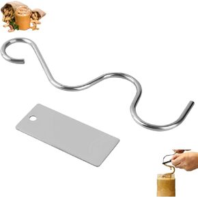 JJJGYCOR Stainless Steel Peanut Butter Stirrer & Maker for Mixing Peanut, Butter, Jam. Peanut Butter Mixer Fits 12-30 oz Jars. Butter Churner is Ideal Tool for Restaurant or Home Kitchen in Saudi Arabia