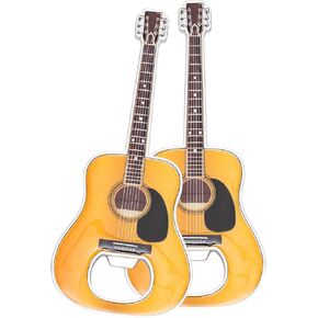 LanHong 2 قطعة/مجموعة فتاحة زجاجات الجيتار البيرة على شكل جيتار فتاحة زجاجات هدية جيتار للشاربين محبي موسيقى الجيتار (صوتي) in Kuwait