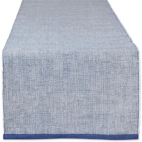 DII Eco-Friendly Fine Ribbed Collection Table Runner, 13x72, French Blue in Kuwait