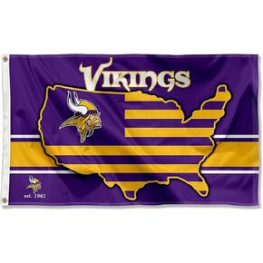 Minnesota Vikings Nation USA American Country 3x5 Flag