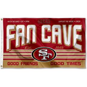 San Francisco 49ers Fan Man Cave Banner Flag