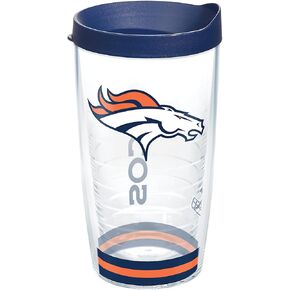 Tervis Traveler NFL Denver Broncos - كوب سفر معزول ثلاثي الجدران من القطب الشمالي يحافظ على المشروبات باردة وساخنة، 20oz، من الفولاذ المقاوم للصدأ