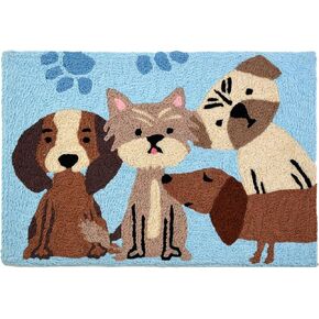 Jellybean Modern Indoor / Outdoor Mat Home Comfort Rugs 20" X 30" Rectangle Pawsome Pals in Kuwait