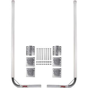 Extreme Max 3005.2178 Post Trailer Guide-On - 65", Zinc-Plated Uprights with Zinc-Plated Hardware,White,Grey
