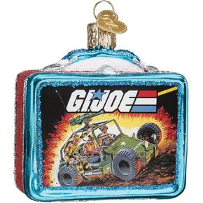 Old World Christmas G.I. Joe Lunchbox Glass Blown Ornament for Christmas Tree