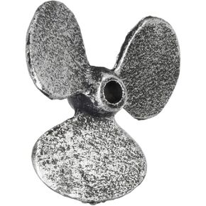 Hampton Nautical K-49011-silver-x Antique Silver Cast Iron Propeller 4"-Christmas Tree Decoration-Xmas Ornament