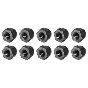 Acorn Cap Nuts(M4x0.7mm) 20Pcs, Nylon Acorn Dome Cap Head Hex Nuts - for Industrial Mechanical Equipment, Black