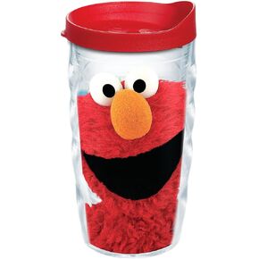 Tervis Made in USA Double Walled Sesame Street Elmo Colossal Insulated Tumbler Cup Keeps Drinks Cold & Hot, 16oz, Elmo