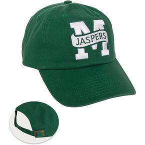 Desert Cactus Manhattan College Baseball Hat Jaspers Brimmed Embroirderd Cap Adjustable Cloth Strap Adult (Style A) Green