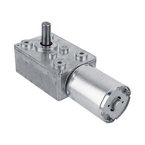 DC 12V Worm Gear Motor Reduction Electric Motor Reversible High Turbo Electric Geared with Self Lock Design(62RPM)