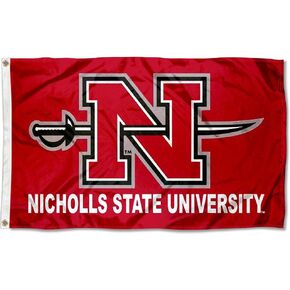 Nicholls State Colonels University Large College Flag