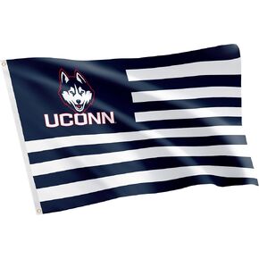 Desert Cactus University of Connecticut Flag UConn Huskies Flag Banners 100% Polyester Indoor Outdoor 3x5 feet Flags (Nation)