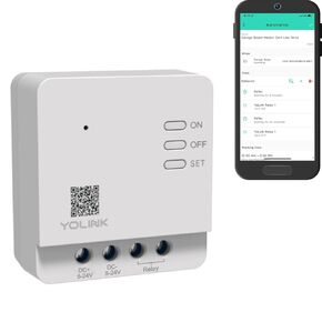 YoLink Relay, YoLink 1/4 Mile Super Long Range Smart Relay Compatible with Alexa, Google, and IFTTT, Max. 5 amps - YoLink Hub Included