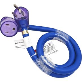 Parkworld Welder Extension Cord NEMA 6-50 Extension Cord, 6-50P to 6-50R STW 8AWG/3C for 40 Amp 250 Volt (100FT)