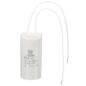 PATIKIL CBB80 lighting capacitor, 12.5uf Running Capacitor,1Pcs AC 250V 2 Wires 50/60Hz Cylinder 60x30mm for Water Pumps, Washing Machines Motor Start