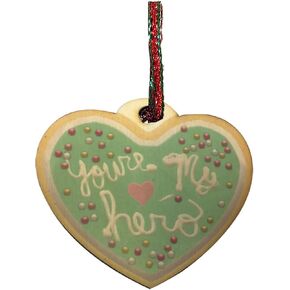 You're My Hero Sprinkle Cookie Movie Video Game Parody Laser Engraved Printed Wooden Christmas Ornament Gift Seasonal Decoration