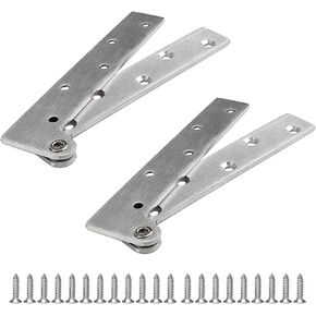 4Pcs 2.5inch 360 Degree rotatable Door Pivot Hinges Cabinet Door Hidden Hinge for Windows Fence Sheds Kitchen gate Closet Cupboards (2.5", 4 Pcs)