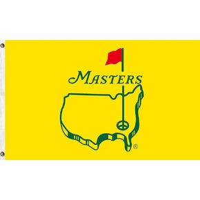 salmophy Masters Tournament Flag Augusta National Golf Poster Tapestry 3x5ft for College Dorm Room Bedroom Wall Decor - Indoor and Outdoor Funny Party Banner Gift Yellow