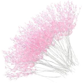 BESPORTBLE Artificial Bouquets Acrylic Bead Drop Flower Branches Acrylic Bead Flower Bouquet for Wedding DIY Crafts Bride Cake Flower Bouquets Decoration 50Pcs (Blue)