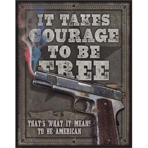 Desperate Enterprises Pledge of Allegiance Tin Sign - Nostalgic Vintage Metal Wall Decor - Made in USA