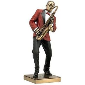 Saxophone Player Statue Sculpture Figurine - Jazz Band Collection
