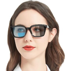MARE AZZURO Photochromic Bifocal Reading Glasses Women Blue Light Blocking Oversized Sun Readers 1.0 1.5 2.0 2.5 3.0 3.5 4.0