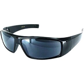 Classic Wrap Around Designer Reading Sunglasses for Men & Women, 1.75, Black