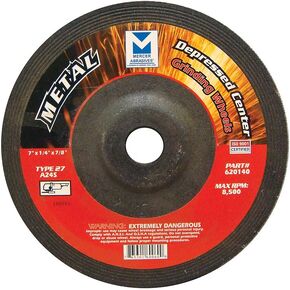 Mercer Industries Depressed Center Grinding Wheel, (20 Pack), 7" x 1/4" x 7/8"