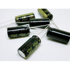 6PCS 470uF 35V Panasonic FM Audio Grade, 105 Degree high Temperature Capacitor 10x20 mm for high-end Audio