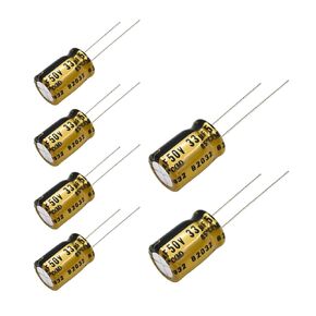 6 pcs Nichicon FG Capacitors 50V 33uf Audio Grade