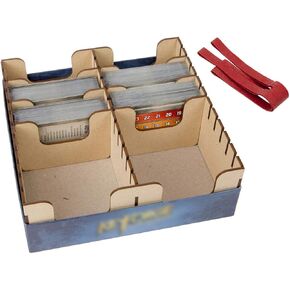The Broken Token Compact Card Game Organizer - Deluxe Expansion Wood Storage Box with Multiple Dividers and Rows in Saudi Arabia