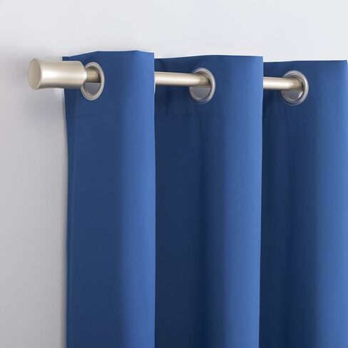 Sun Zero Halton Bright Vibes Total Blackout Grommet Curtain Panel, 40" x 84", Classic Blue in Saudi Arabia