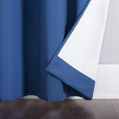 Sun Zero Halton Bright Vibes Total Blackout Grommet Curtain Panel, 40" x 84", Classic Blue in Saudi Arabia