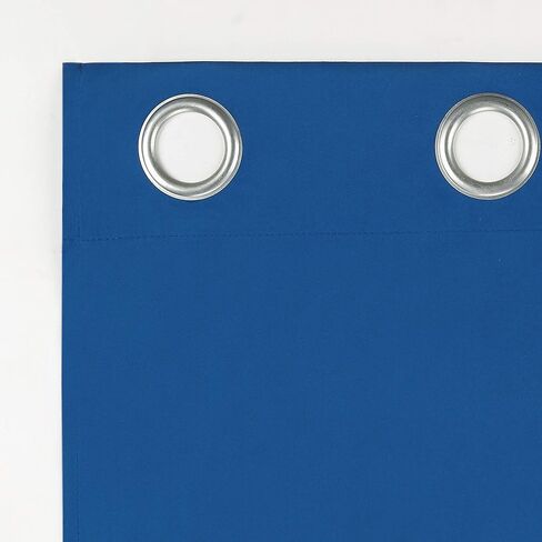 Sun Zero Halton Bright Vibes Total Blackout Grommet Curtain Panel, 40" x 84", Classic Blue in Saudi Arabia