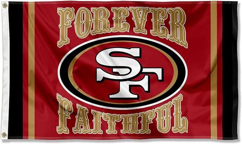 San Francisco 49ers Forever Faithful Large 3x5 Flag in Saudi Arabia