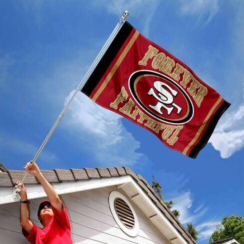 San Francisco 49ers Forever Faithful Large 3x5 Flag in Saudi Arabia