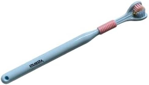 Blue 3-Sided Triple Angle Toothhugger Training Toothbrush, Ultra Soft Bristles, Children Toddler Kids and Autistic Oral Care for 1 Year and Up in Saudi Arabia