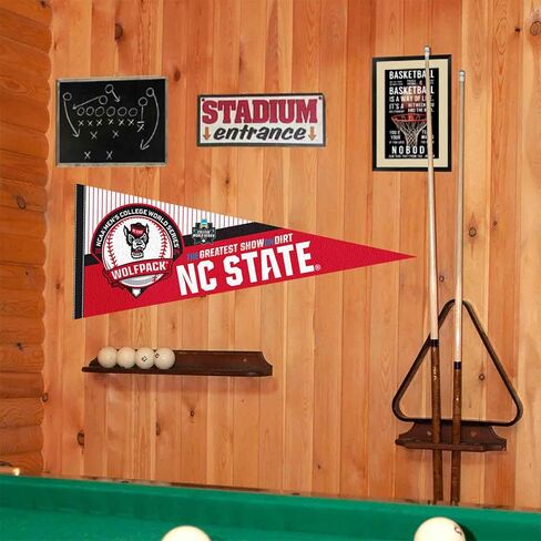 North Carolina State University 2024 College Baseball Series CWS Pennant Banner Flag in Saudi Arabia