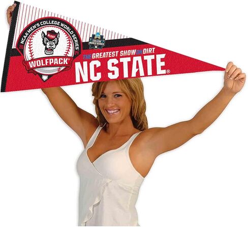 North Carolina State University 2024 College Baseball Series CWS Pennant Banner Flag in Saudi Arabia