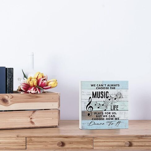 Inspirational Quote Wood Box Sign, Grow Through What You Go Wood Box Sign Block Plaque, Home Office Desk Shelf Sign Decoration 5 X 5 Inches in Saudi Arabia