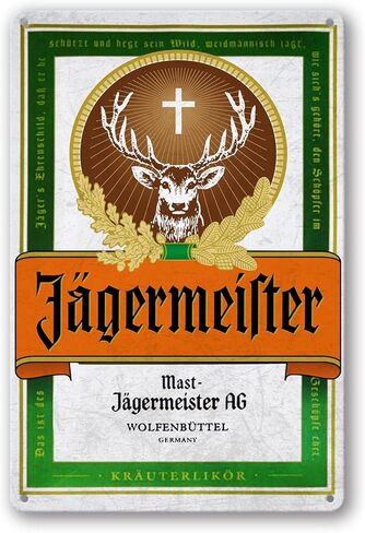 Agermeister Metal Tin Signs Cafe Pub Bar Plaque Nightclub Tin Sign 8x12 Inch in Kuwait