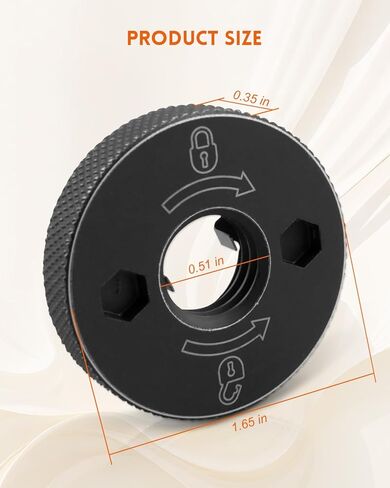 N484249 صامولة سداسية ذات حواف متوافقة مع مطحنة زاوية دي والت DCG413B DCG413B-B3 DCG413P2-B3 DCG413R2 DCG414B DCG414B DCG414T1 DCG414T1 DCG414T2 DCG414T2، يستبدل N547844 in Kuwait