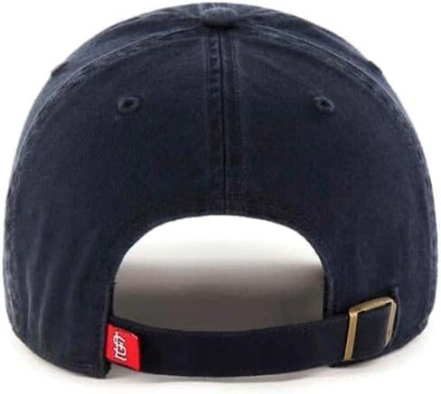 '47 St. Louis Cardinals Hat Mens Womens Clean Up Adjustable Baseball Cap, Cooperstown Logo, Navy Blue, One Size in Saudi Arabia